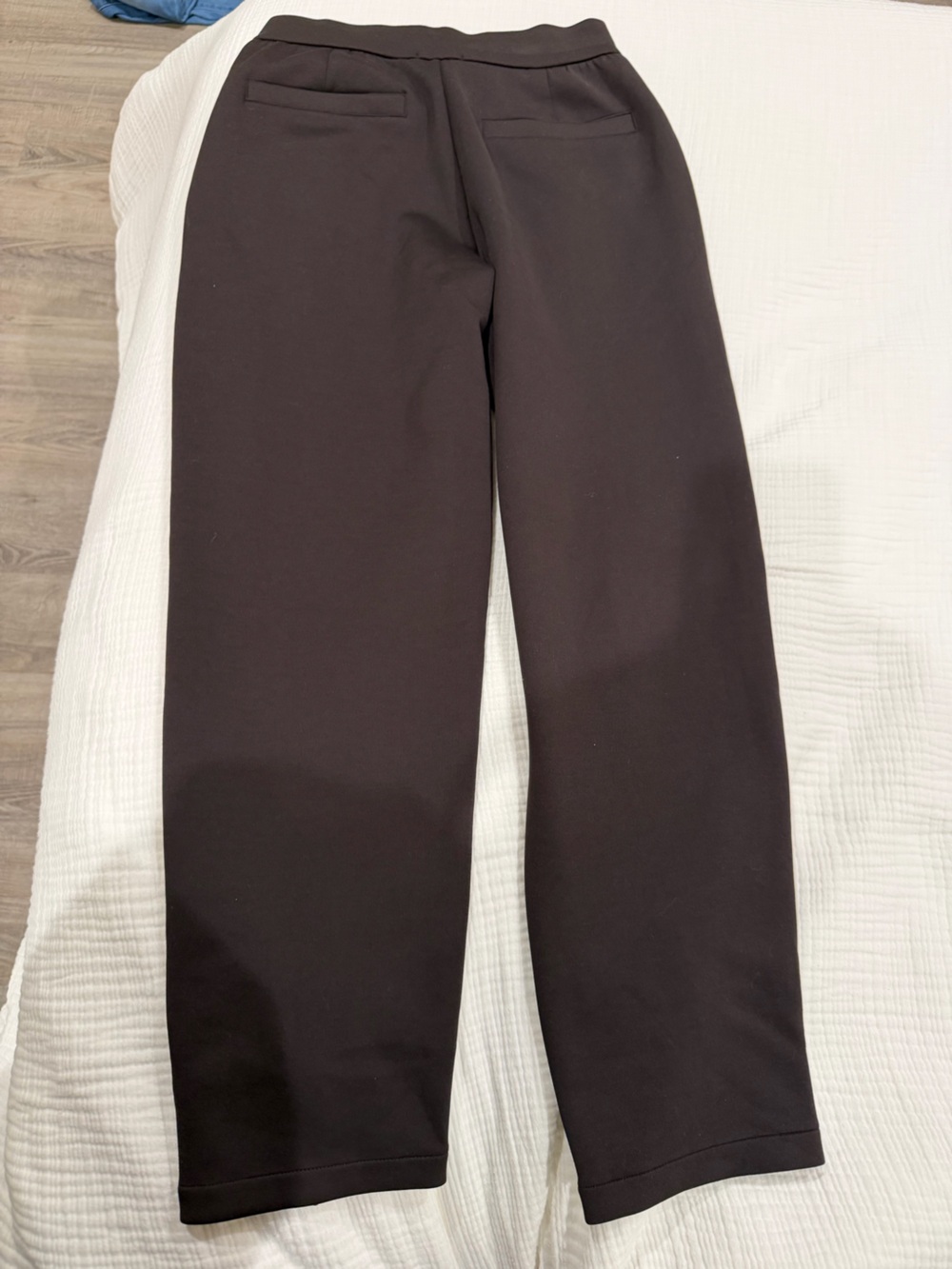 Beyond Yoga Women's Straight-Leg Pull-On Pants in Chocolate Brown - Picture 3 of 3